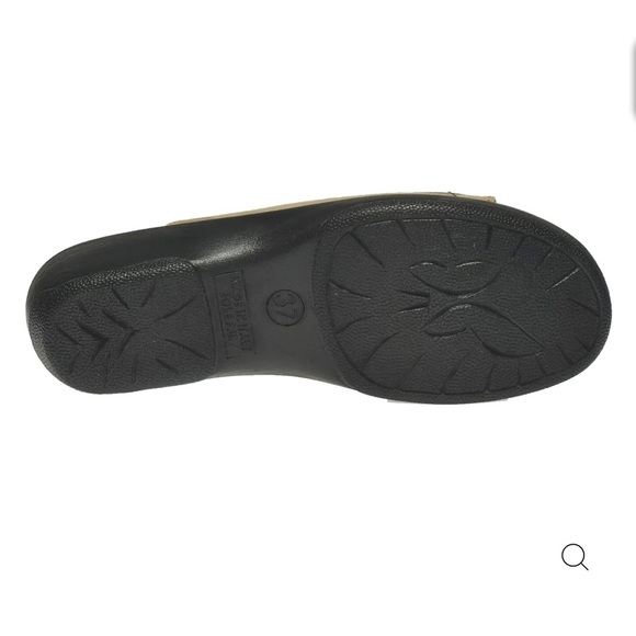 Spring Step FLEXUS Italian Made Leather Decca Slide Beige Sandal - Picture 4 of 13